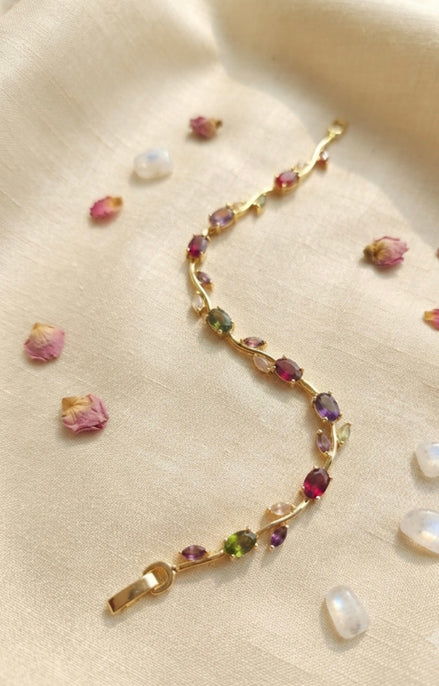 Coloured Vine Tulip Bracelet
