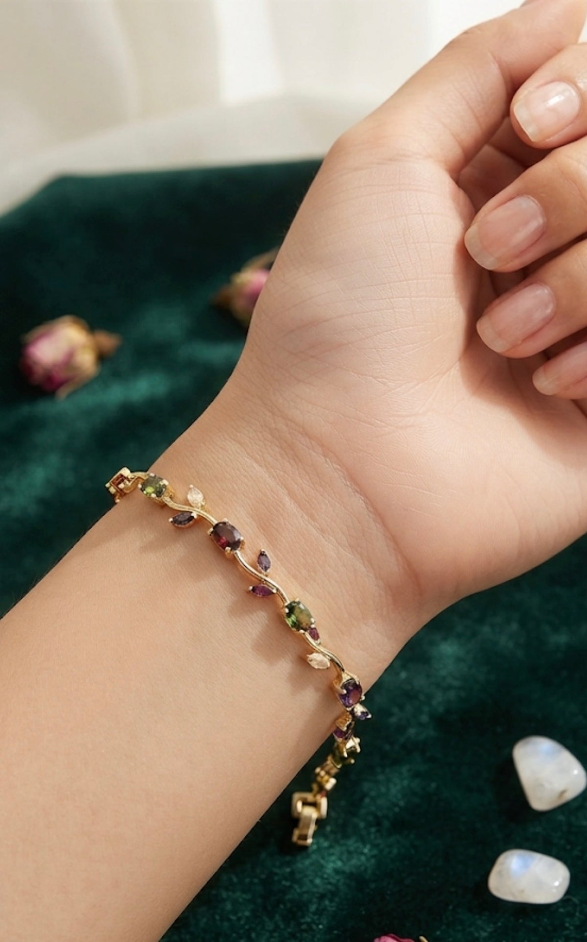 Coloured Vine Tulip Bracelet