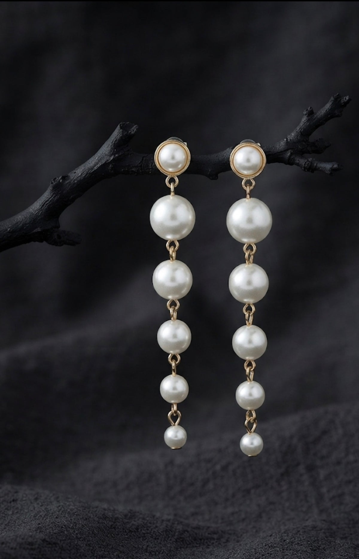 Pearl Drop Dangler Earrings