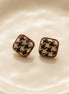 Tweed Square Stud