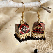 Handcrafted Palki Meenakari Jhumka Earrings