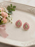 Meenakari Pearl Stud Earrings