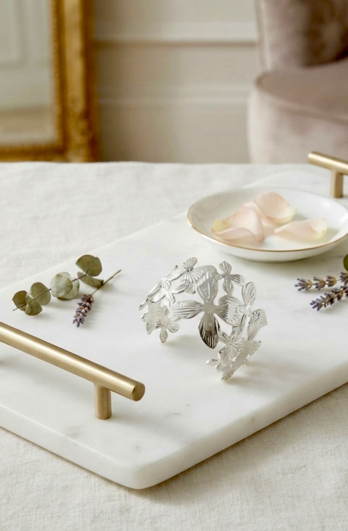 Laser-Cut Silver Statement Bracelet