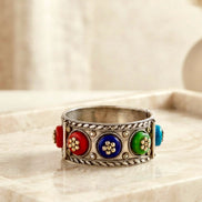 Bohemian Oxidized Openable Kada