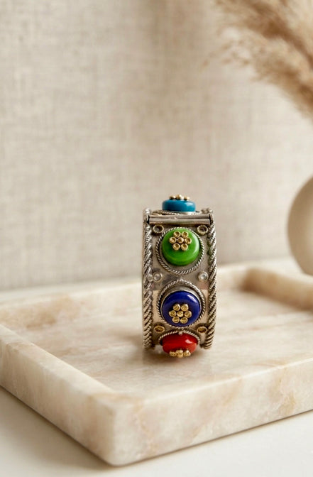 Bohemian Oxidized Openable Kada