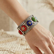 Bohemian Oxidized Openable Kada