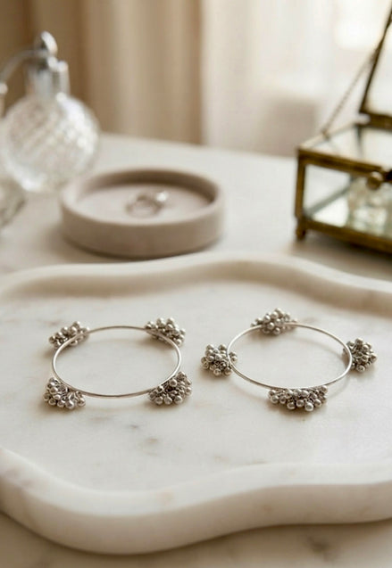 Ghunghroo Oxidised Kada (Set Of 2)