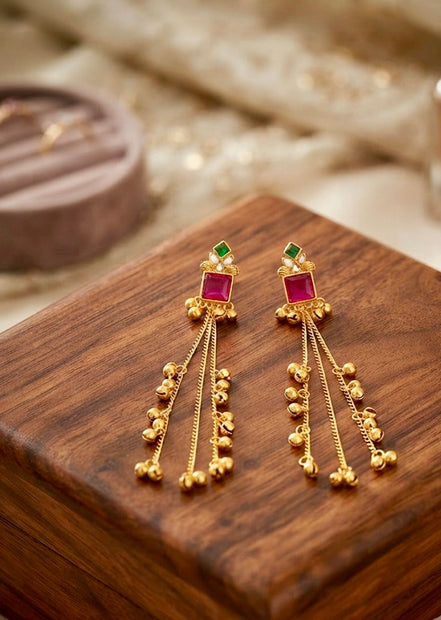 Ghungroo Dangler Kashmiri Earrings
