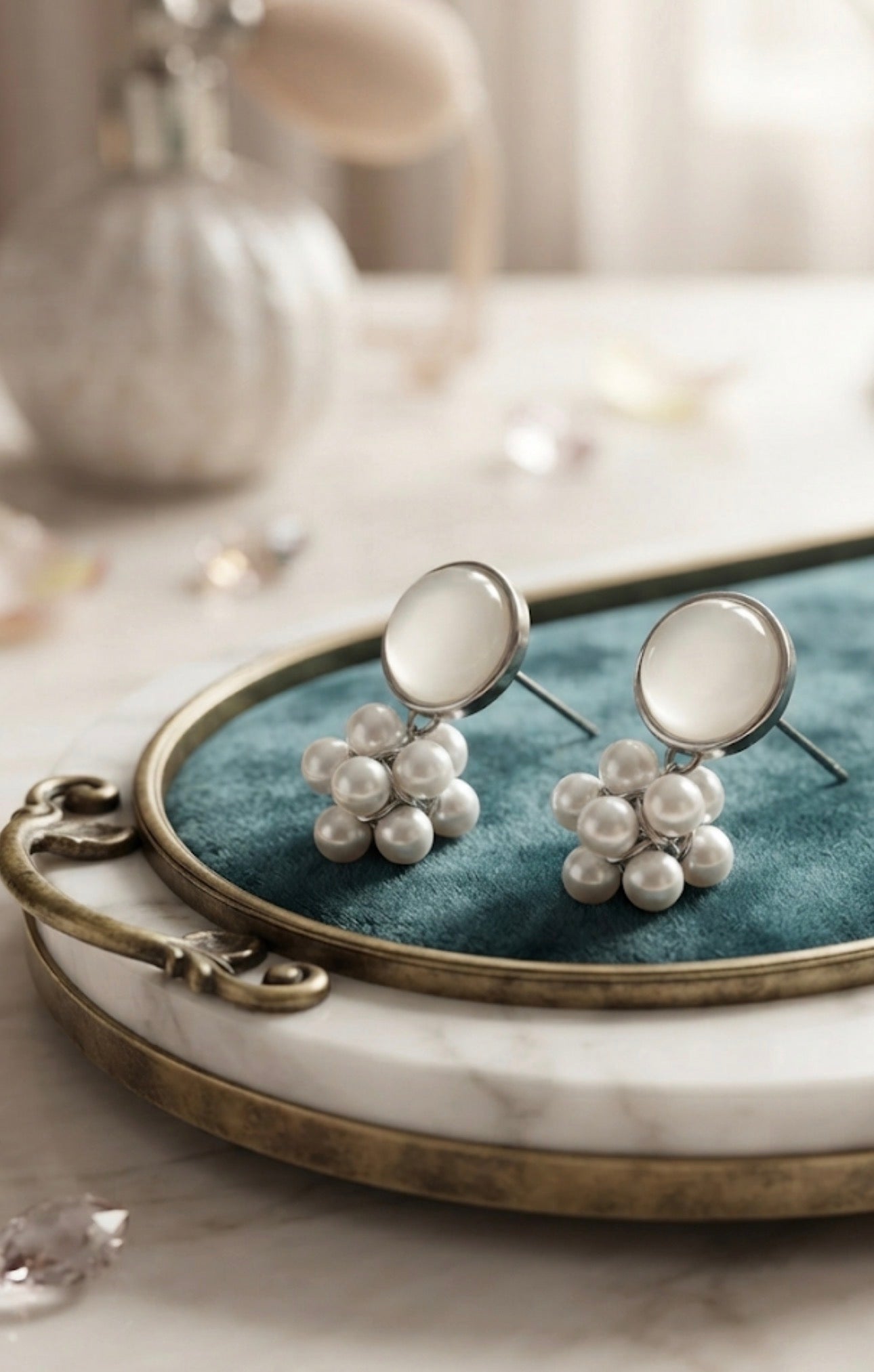 Mother-of-Pearl Stud Earrings