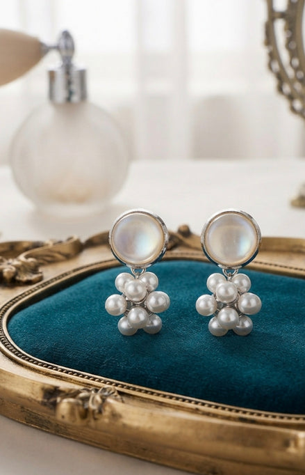 Mother-of-Pearl Stud Earrings