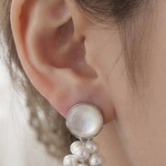 Mother-of-Pearl Stud Earrings
