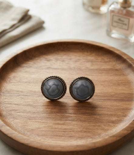 Vintage Pink Pearl Stud Earrings