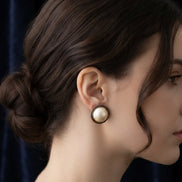Vintage Pink Pearl Stud Earrings