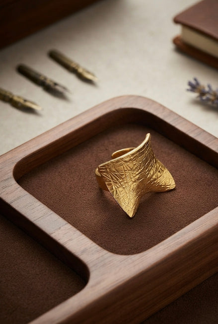Textured Saddle Ring