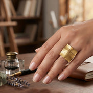 Textured Saddle Ring