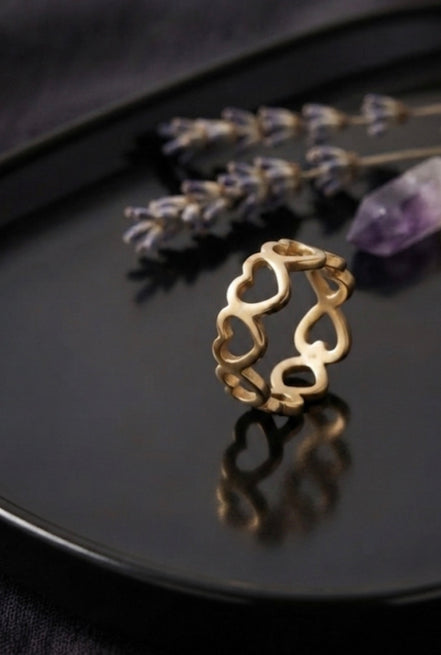 Antitarnish Heart Ring