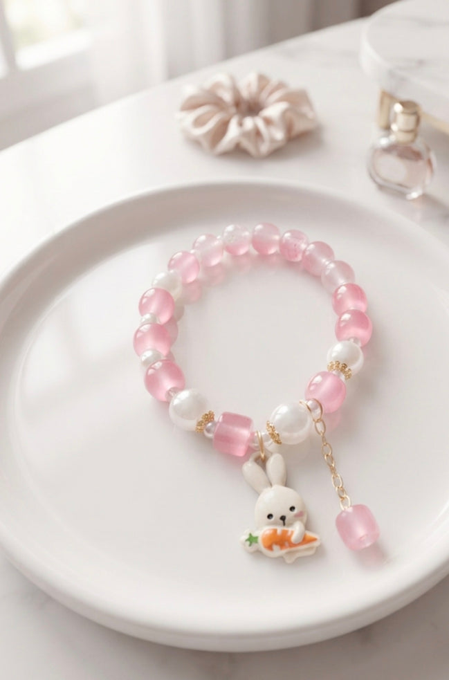 Cute Bunny Charm Bracelet