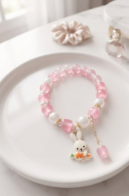 Cute Bunny Charm Bracelet