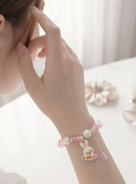 Cute Bunny Charm Bracelet
