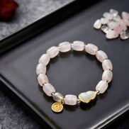 Cute Bunny & Carrot Beaded Charm Bracelet