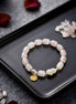 Cute Bunny & Carrot Beaded Charm Bracelet