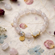 Cute Bunny & Carrot Beaded Charm Bracelet