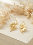 Jiaa Sunflower Brass Earrings