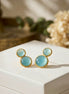 Blue Cat's Eye Dual Stud