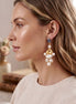 Baroque Pearl Vintage Chandelier Earrings.