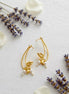 Leaf Handmade Brass Earrings