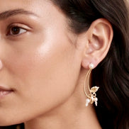 Leaf Handmade Brass Earrings