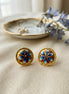 Brass  Blue Studs
