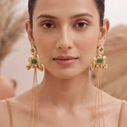 Anokhi Kashmiri Ghungroo Long Chain Earrings.(22 inch)