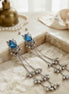 Naomi Oxidised Silver Kashmiri Earrings