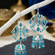 MEHRU Viral Blue Long Jhumka