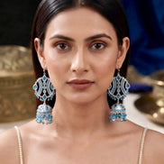 MEHRU Viral Blue Long Jhumka