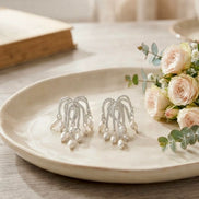 Shimmer Pearl Drops Earrings