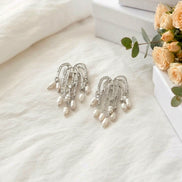 Shimmer Pearl Drops Earrings