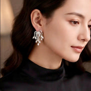 Shimmer Pearl Drops Earrings