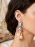 Multicolour Shell Drop Earring