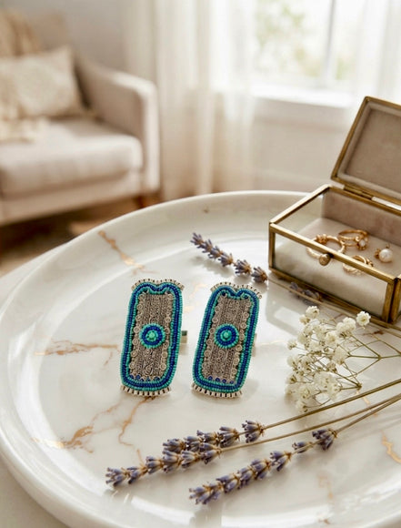 Boho Filigree Drop Earrings.