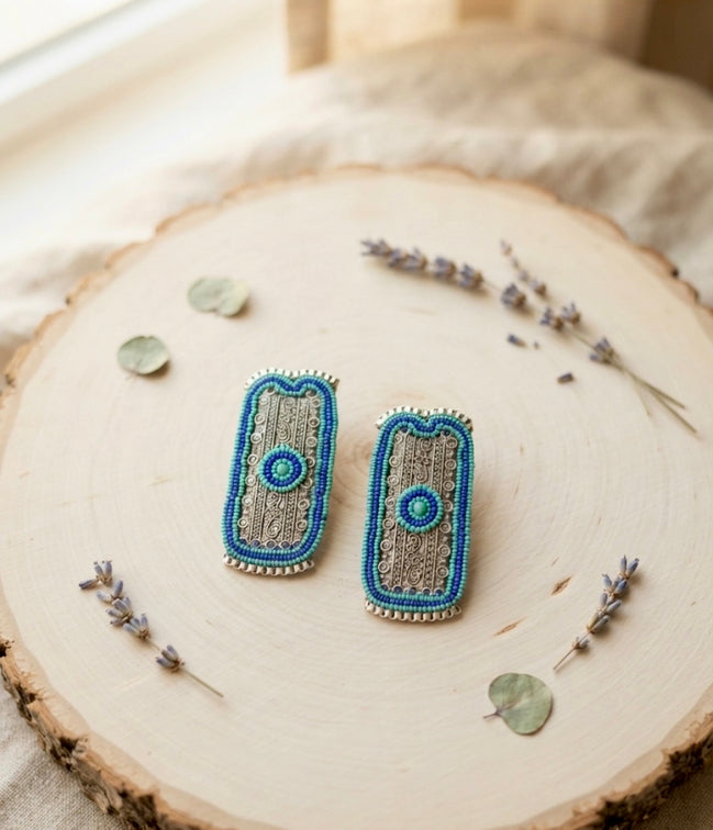Boho Filigree Drop Earrings.