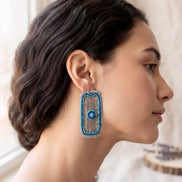 Boho Filigree Drop Earrings.