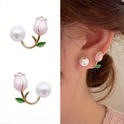 Korean Pink Tulip Pearl Jacket